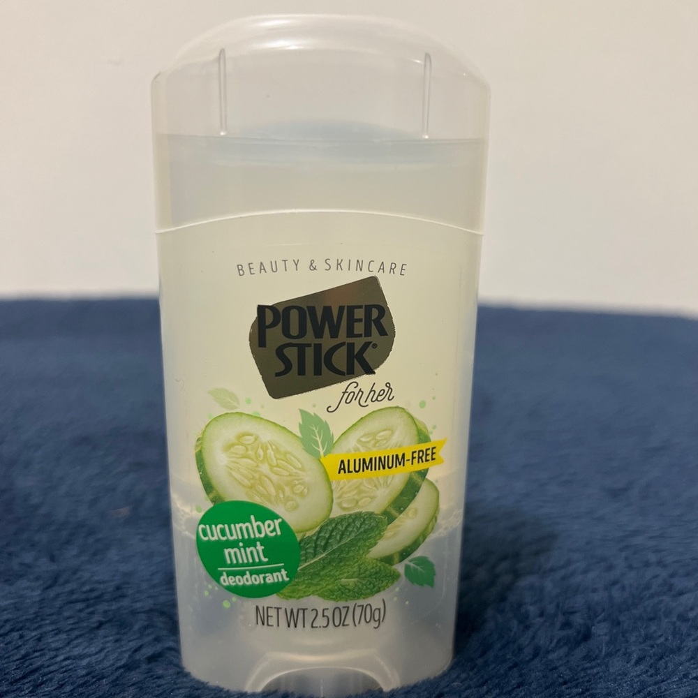Power Stick CUCUMBER MINT Deodorant Aluminum Free All Day Odor Protection 2.5oz